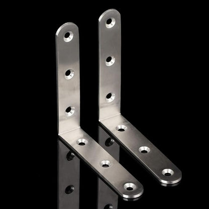 Right Angle Bracket, 90x90mm(3.5Aux3.5Au) Heavy Duty Adjustable Shelf, Stainless Steel L Corner Brace Joint Strong Loading Capacity, 3PCS