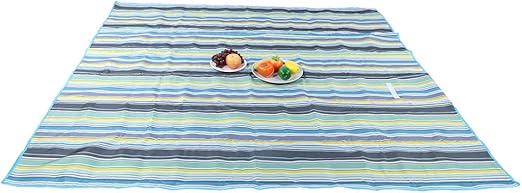 Sempoda Outdoor Waterproof Picnic Blanket, Foldable Picnic Mat, Waterproof Beach Blanket, Dampproof 210T Tear Resistant Plaid Cloth Picnic Blanket for Outdoor Camping