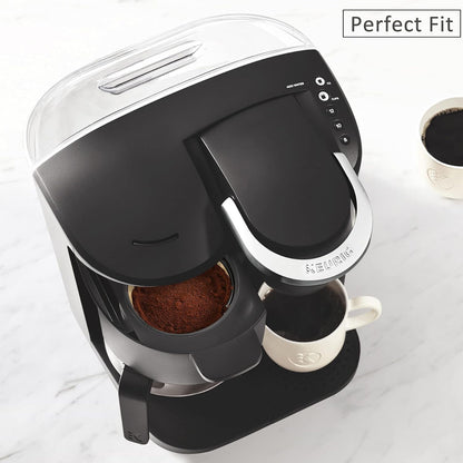 Reusable 8-12 Cup Basket Gold Mesh Coffee Filter for Keurig K-Duo Essentials and K Duo Brewers Machine, Replaces your Paper Coffee Filters, BPA Free (2 Pack)