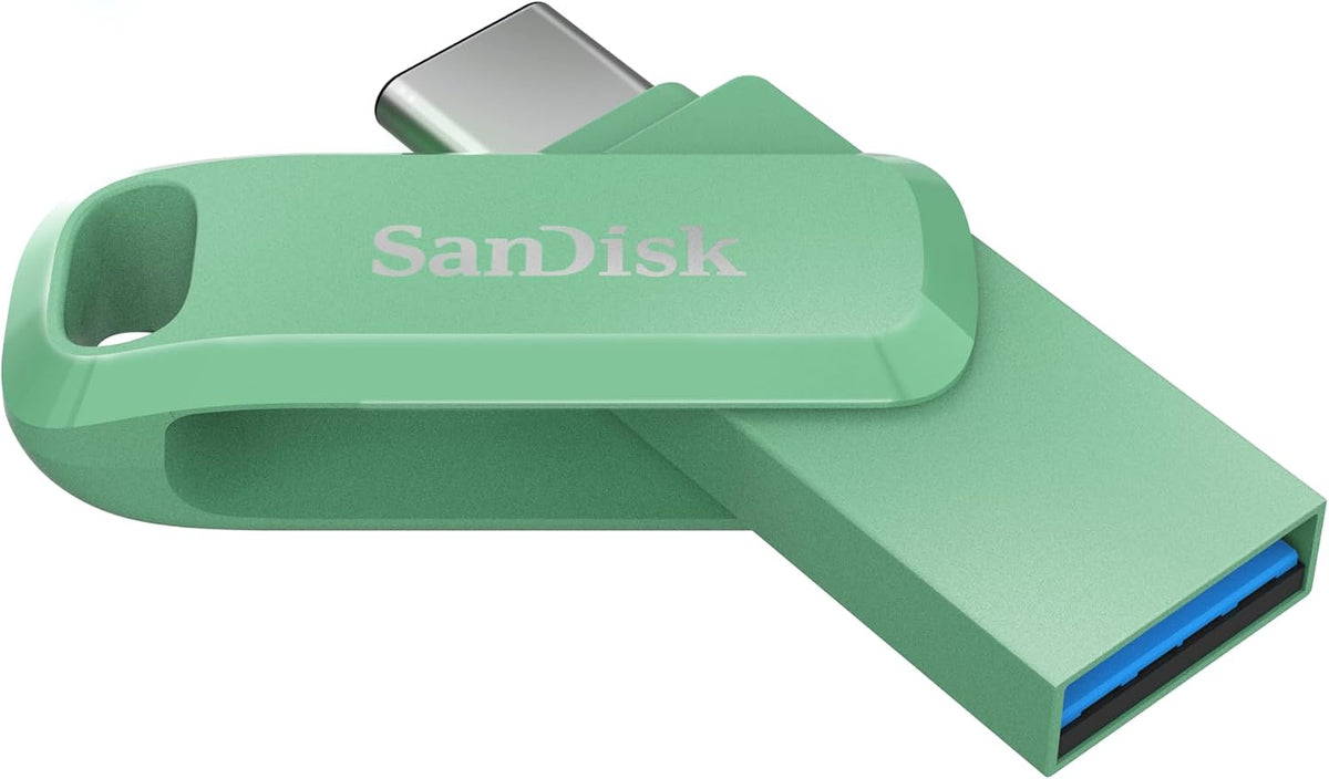 SANDISK 256GB Ultra Dual Drive Go USB Type-C Flash Drive - Up to 400MB/s, Absinthe Green - SDDDC3-256G-G46AG