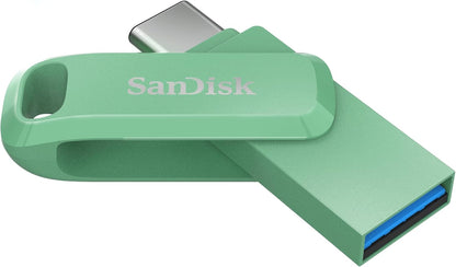 SANDISK 256GB Ultra Dual Drive Go USB Type-C Flash Drive - Up to 400MB/s, Absinthe Green - SDDDC3-256G-G46AG