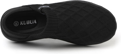KUBUA Mens Womens Slippers Indoor Lightweight House Shoes Outdoor Breathable Slip on Loafers