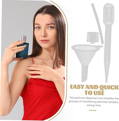 Travel Perfume Refill Set 4 Piece Perfume Bottle Filling Kit Pump Funnel Dropper