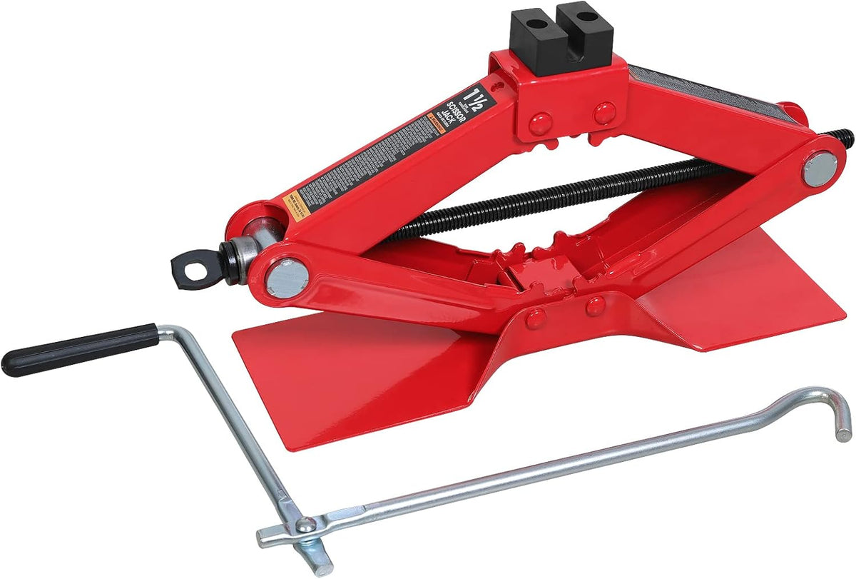 Big Red Torin AT10152S4R 1.5 Ton Steel Scissor Jack