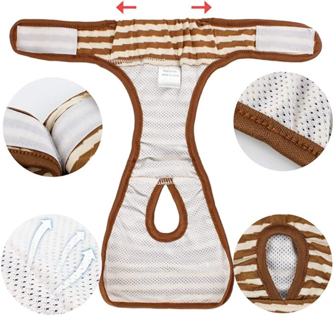 ULTECHNOVO 1pc Dog Physiological Pants Kitten Diapers Reusable Doggy Diapers Dog Panties Dog Physiological Shorts Dog Period Diapers Female Washable Dog Diapers Pants