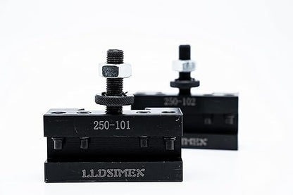 6-12" AXA Quick Change CNC Tool Post Turning Facing Holder 1# 250-101 and Boring Turning Holder 250-102#2 Set