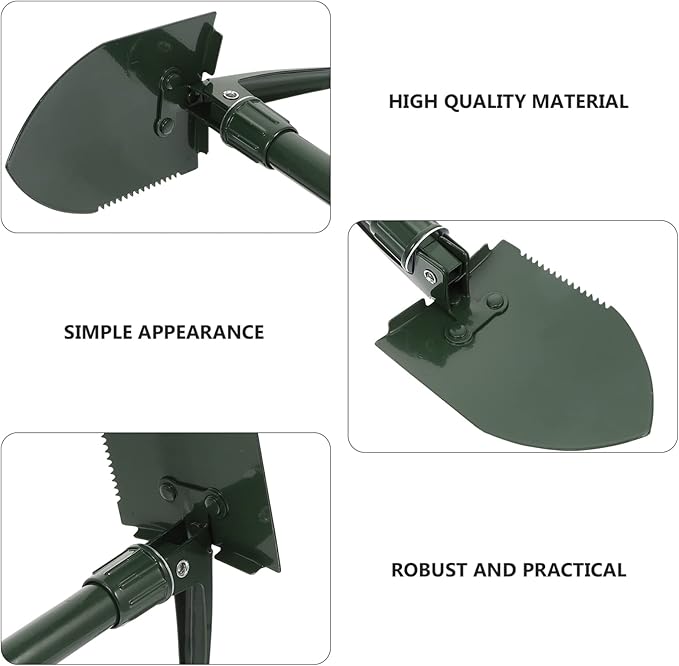 BESPORTBLE 1 Set Snow Shovel Gardening Shovel Garden Shovel for Winter Foldable Ice Shovel Winter Snow Removal Tool Household Tool Camping Foldable Shovel Durable Shovel Practical Shovel