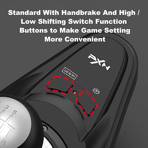 PXN A7 Gaming Gear Shifter 6 1 Shift Lever with Handbrake Button and Shift Button for High  Low Gear for PS3  PS4  XBOX ONEXbox Series XSPC