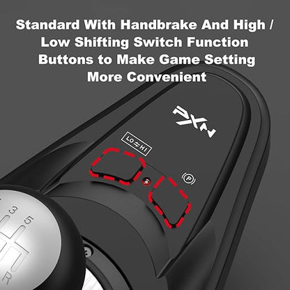 PXN A7 Gaming Gear Shifter 6 1 Shift Lever with Handbrake Button and Shift Button for High  Low Gear for PS3  PS4  XBOX ONEXbox Series XSPC