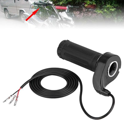 Full Twist Throttle Ebike Throttle 22.5mm  0.88in Universal Electric Scooter Throttle with 3 Wires for Electric Scooters, Bicycles, Pocket Bikes, Mini Choppers and Go Karts