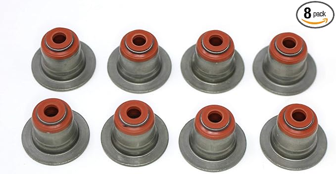 Aftermarket 8 Pack Valve Stem Oil Seals for BMW 745i 745Li 545i 645Ci 550i 750Li Alpina 12-37281-01 Compatible with Victor Reinz