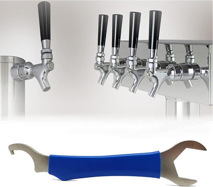 Beer Faucet Wrench Heavy Duty Beer Tap Faucet Wrench for Draft with Hex Nut Keg Spanner for Draft Coupler Kegerator