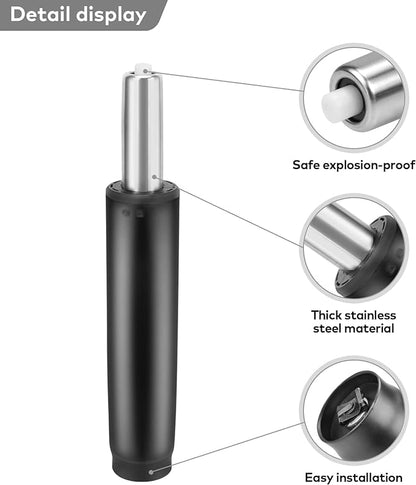 DOZYANT Gas Lift Cylinder Replacement,Hydraulic Pneumatic Shock Piston Heavy Duty (450 lbs) Universal Size Fits Most Executive Office Chairs, Highest End Class 4