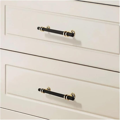 Aluminum Alloy Black Gold Door Handle Wardrobe Kitchen Cabinet Drawer Solid Handle Furniture Handle European Modern Hardware