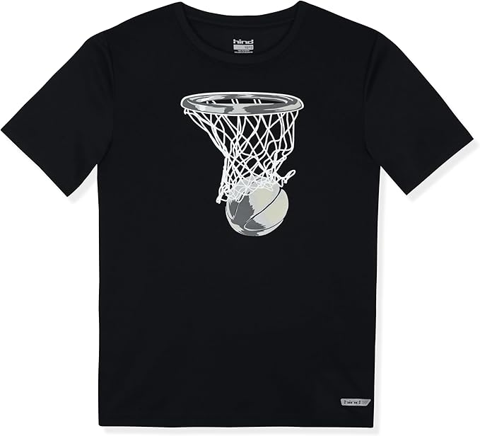 Hind Boys T-Shirt 4-Pack Quick-Dry Long and Short Sleeve Athletic Tops for Boys Clothing