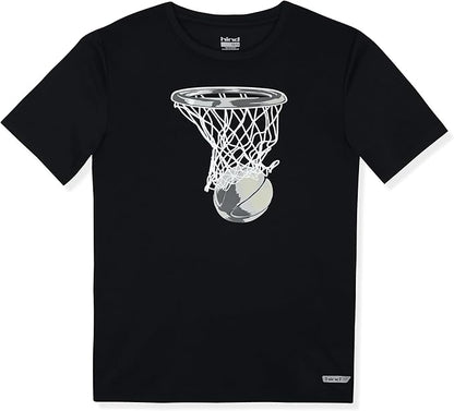 Hind Boys T-Shirt 4-Pack Quick-Dry Long and Short Sleeve Athletic Tops for Boys Clothing