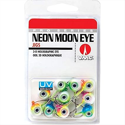 VMC Neon Moon Eye Jig UV Kit 132 Assorted