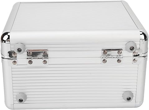 GOWENIC 20 Bays 2.5in Hard Drive Storage Box with Safety Lock 2 Keys ABS Handle Shockproof Hard Drive Case with Cushioning Pad and Handle, Suitable for 2.5in Hard Drives