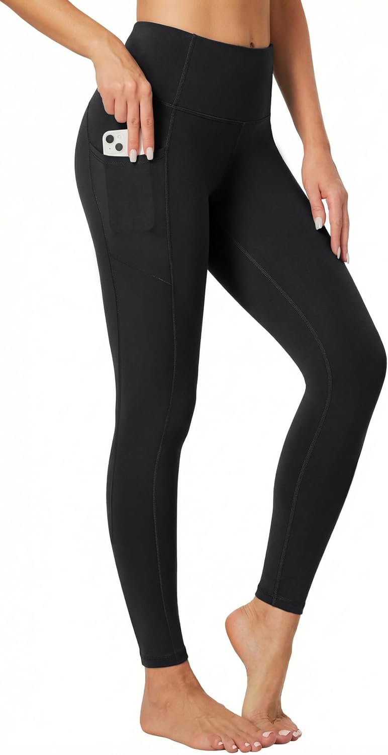 Heathyoga Leggings with Pockets for Women Tummy Control High Waisted Yoga Pants with Pockets for Women Compression Leggings.