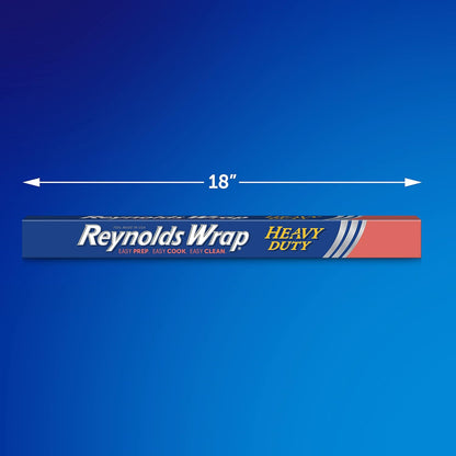 Reynolds Wrap Heavy Duty Aluminum Foil, 18 Inch Width, 75 Square Feet