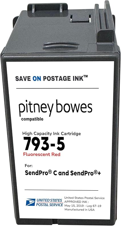Save On Postage Ink Compatible with PB 793-5 Postage Meter Ink for SendPro C SendPro+ DM Series Mailing System and DM100, DM100i, DM125i, DM150i, DM175i, DM200L DM225 P700 Postage Meters (35 ML)