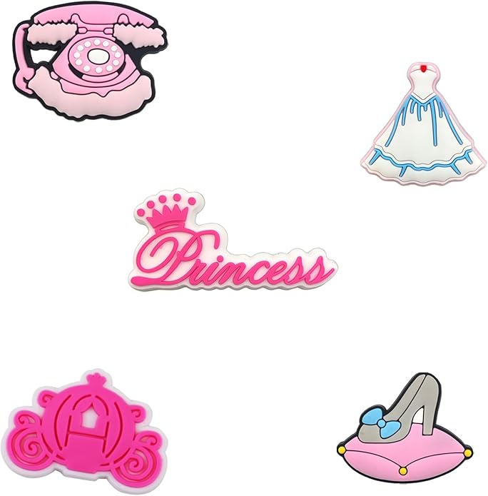 25 Pcs Shoe Charms, Cute Shoe Accessories Charms for Teens Kids Adults, Aesthetic Shoe Decoration Charms for Clog Slides Sandals, Pink Party Favors