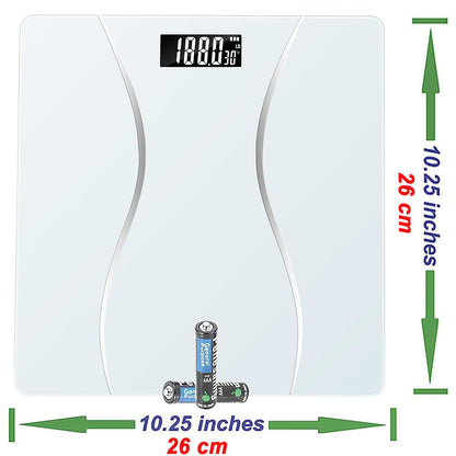 Scale for Body Weight, Digital Bathroom Scale, Weight Scales for People,Body Scale,White,Max:400LB/180KG,2 Weighing Units: LB/KG