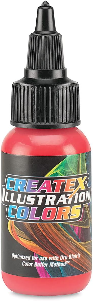 Illustration Colors Createx 5053 Scarlet 1oz. Airbrush Paints. by SprayGunner