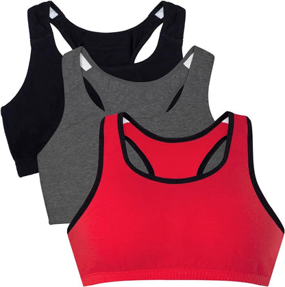 Fruit of the Loom Women's Multi-Pack Tank Top Style Sports Bra