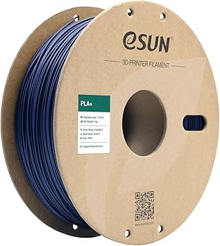 eSUN PLA Filament 1.75mm, 3D Printer Filament PLA Plus, Dimensional Accuracy - 0.03mm, 1KG Spool (2.2 LBS) 3D Printing Filament for 3D Printers, Dark Blue