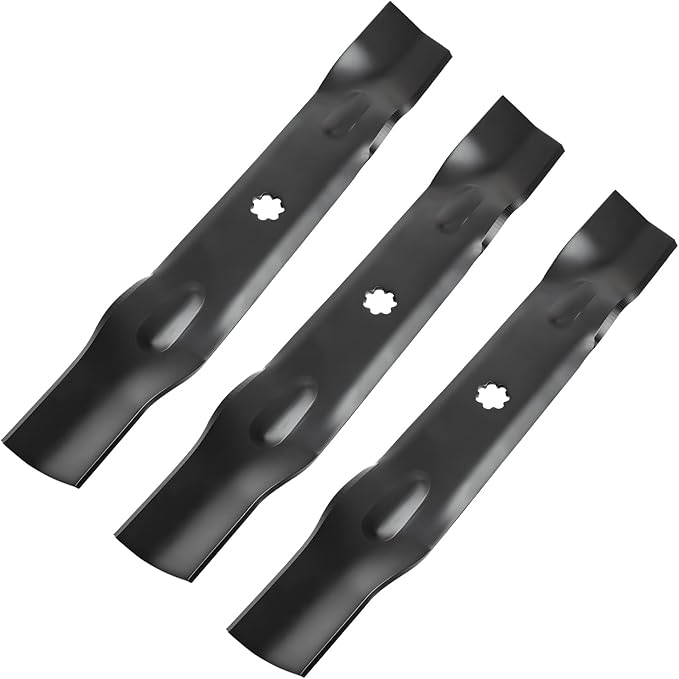GY20852 Mower Blades Fit for John Dee re 48" Lawn Mower, GX21784 High Lift Mower Blades Compatible with 145 155C D140 D150 D160 LA130 LA140 LA145, Replace for GX21785 AM137757 AM141035, 3 Pack