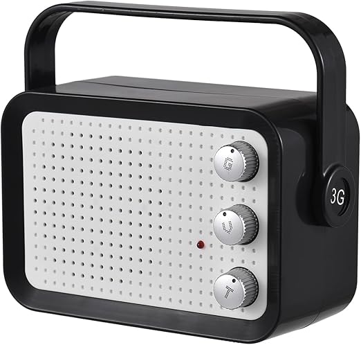 Mini Guitar Amp 3W Portable Guitar Speaker DC 9V MP3 Playback Stereo Headphone Output Lightweight for Wood Guitar Ukulele Erhu Violin Volume and Tone Distortion Gain Adjustment