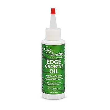 Oil, Natural Hair Growth Serum with Tea Tree, Peppermint, Jamaican Black Castor - 4oz, Non-Greasy, Anti-Itch Scalp Moisturizer, Boosts Circulation  Edge Regrowth, Unisex