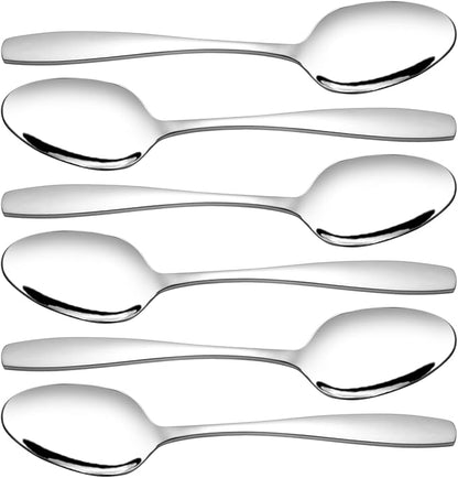 Wekioger 6-Piece Banquet Serving Spoons, Stainless Steel Large Spoons