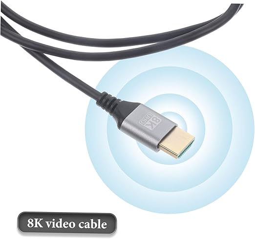 Abaodam Tv Accessory Extensions Cord Extension Cord K Video Cable Male to Male Video Cord High Speed 2.1 Cable Video Wire Long Video Cable Video Cables Monitor Connector Television Pvc