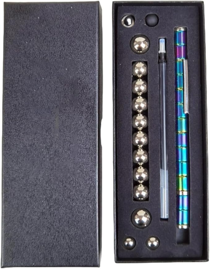 0.5mm Student Puzzle Magnetic Neutral Pen Creative Toy Magnetic Neutral Pen-Color Boxed Packaging