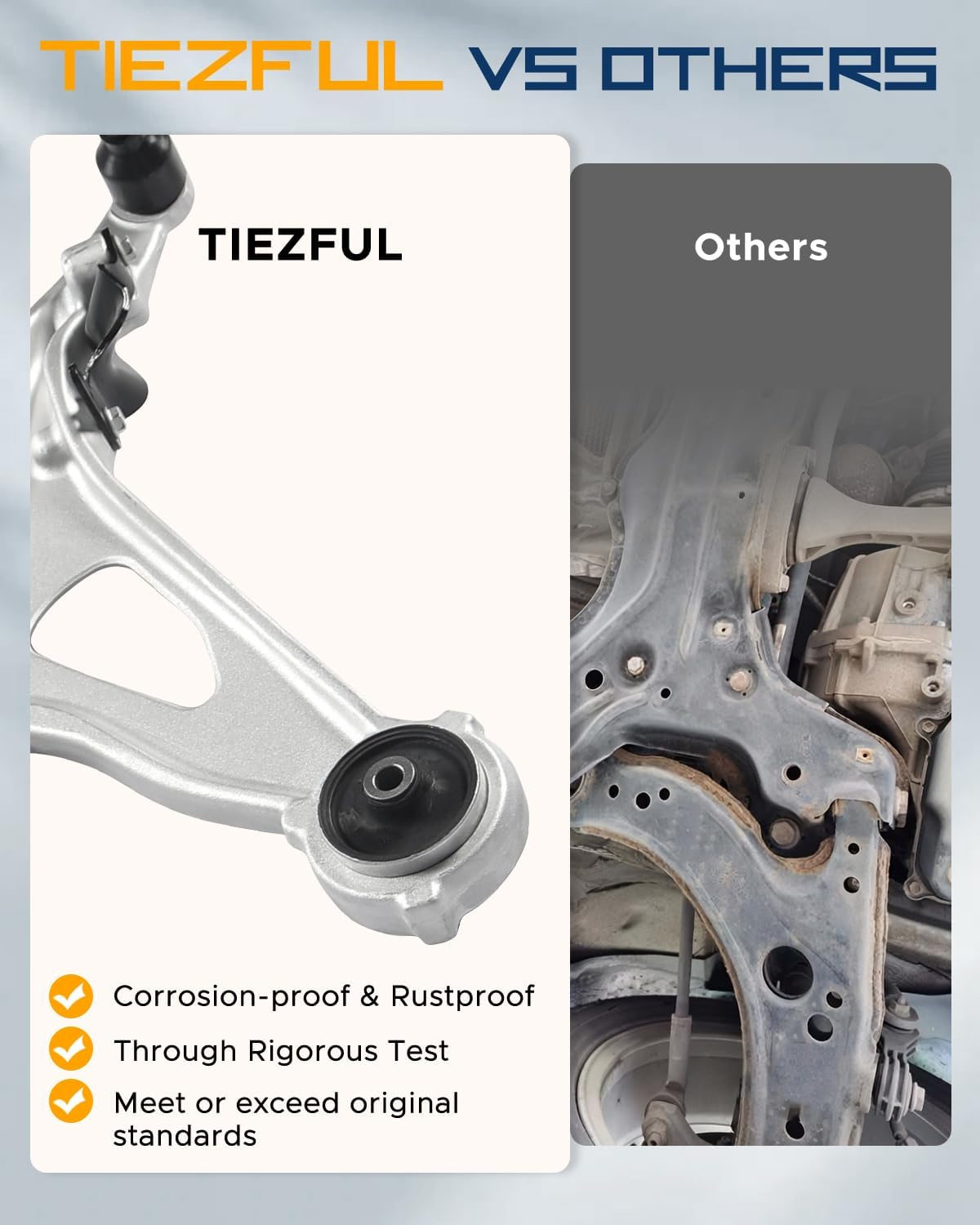 6Pc Front Lower Control Arm Kit Fit for Nissan Pathfinder 2013-2019 Fit for Infiniti QX60 2014-2019 / JX35 2013, Ball Joints, OE K623063 K750094 K750095 K623064 ES801265 ES801266