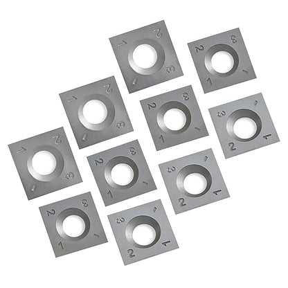 FOXBC 15mm Carbide Knife Inserts Replacement for Jet Powermatic 1791212 and Spiral Shelix Heads Planer Jointers - 10 Pack