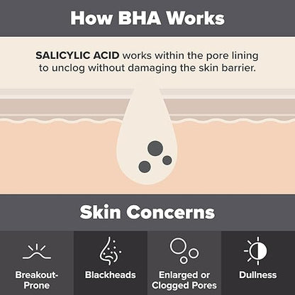 Paula's Choice SKIN PERFECTING 2 BHA Liquid Salicylic Acid Exfoliant-Facial Exfoliant for Blackheads, Enlarged Pores, Wrinkles  Fine Lines