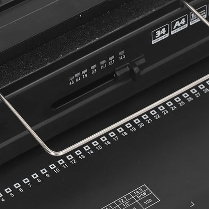Wire Binding Machine Spiral Coil 3:1 Pitch Punch 12 Sheets Bind 120 Sheets for A4 A5, Simply Customize Paper Margin