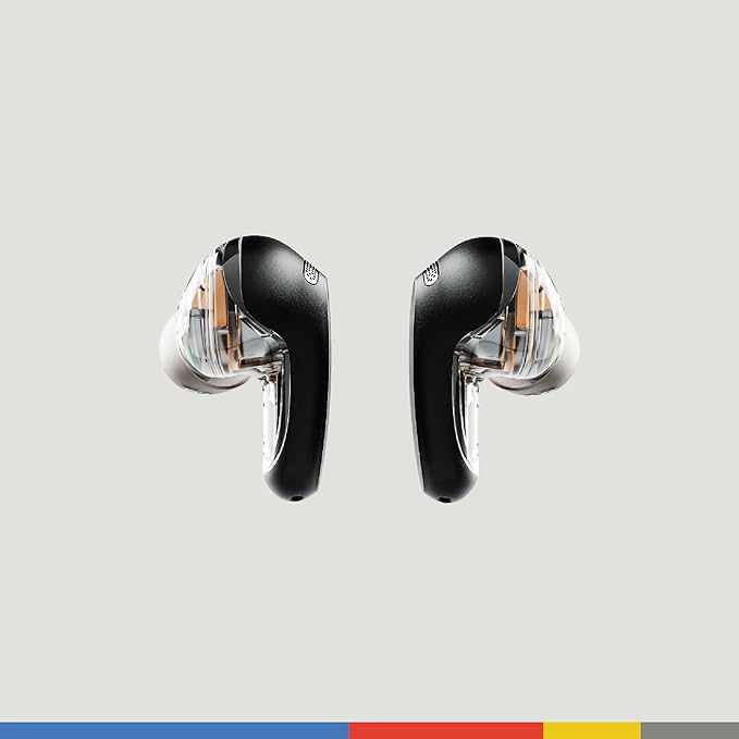Skullcandy Rail Wireless Earbuds, Bluetooth Headphones, Noise Isolating Fit, Up to 42 Hours Battery, IP55 Sweat and Water Resistant, Microphone for iPhone Android - True Black Visit the Skullcandy Store