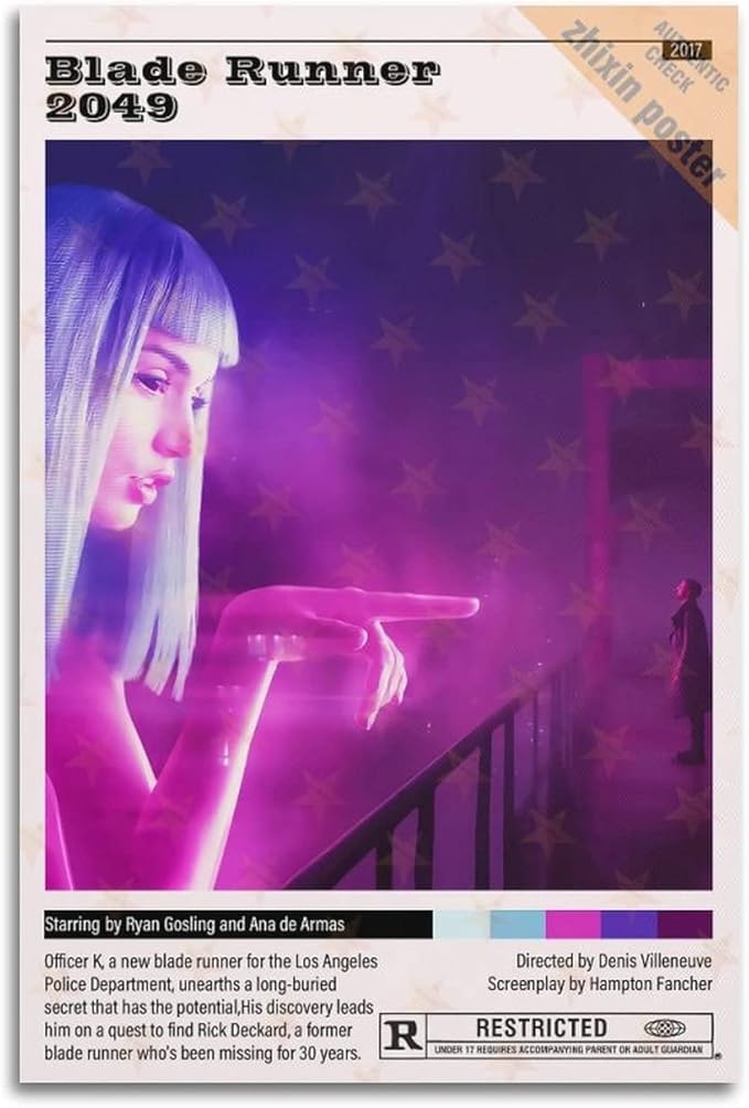 DOKTor Blade Runner 2049 Movie Aesthetic Posters Decorative Painting Canvas Wall Posters And Art Picture Print Modern Family Bedroom Decor Posters 12x18inch(30x45cm)