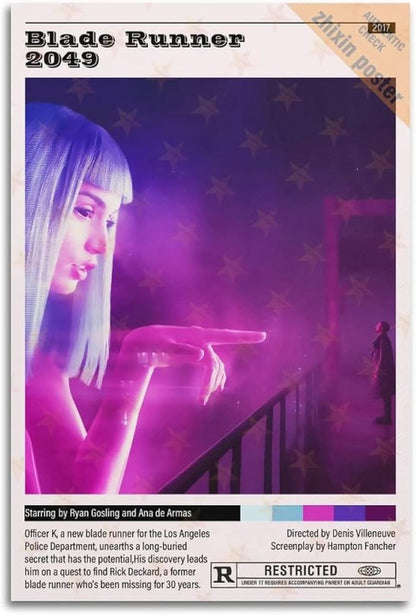 DOKTor Blade Runner 2049 Movie Aesthetic Posters Decorative Painting Canvas Wall Posters And Art Picture Print Modern Family Bedroom Decor Posters 12x18inch(30x45cm)