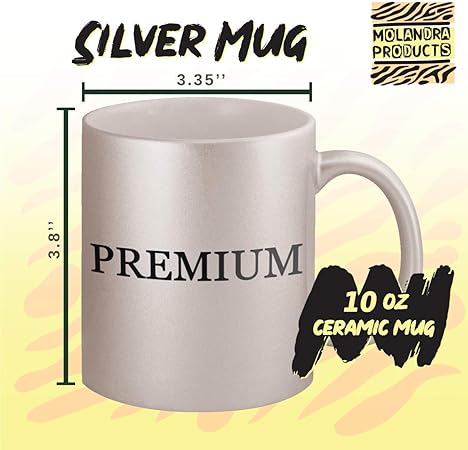 Level 1 Crook - Ceramic 11oz Silver Coffee Mug, Silver