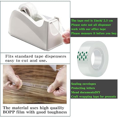 6 Rolls Transparent Tape Refills Rolls Each Rol 1 inch Corel 3/4 x 980 Inches,for School,Office, Home.
