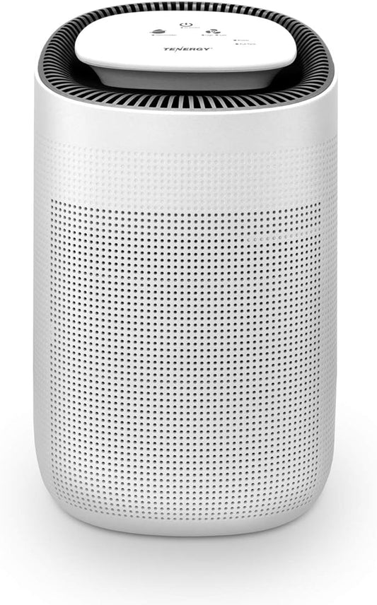 Tenergy Sorbi 1000ml Air Dehumidifier wPurifying Function, True HEPA Filter, Auto Shutoff, Touch Control Adjustable Air Speed, Ultra-Quiet, Ideal for Closets  Bathrooms