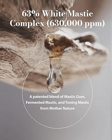 MASTINA Mastic Ampoule Serum Stick Roller Type Mastic Ampoule (Derma Roller Stick-Type, 0.5fl oz) - Serum for Even Skin Tone and Elasticity. Fermented Mastic Gum.