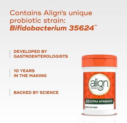 Align Probiotic, Extra Strength, Probiotics for Women and Men, Probiotics for Men, Probiotic Capsules have 5X CFUs, 42 Capsules