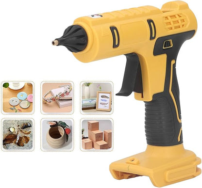 Topyond Portable Hot Glue Gun Battery Powered, 100W Fast Heating, Wireless with LED Light