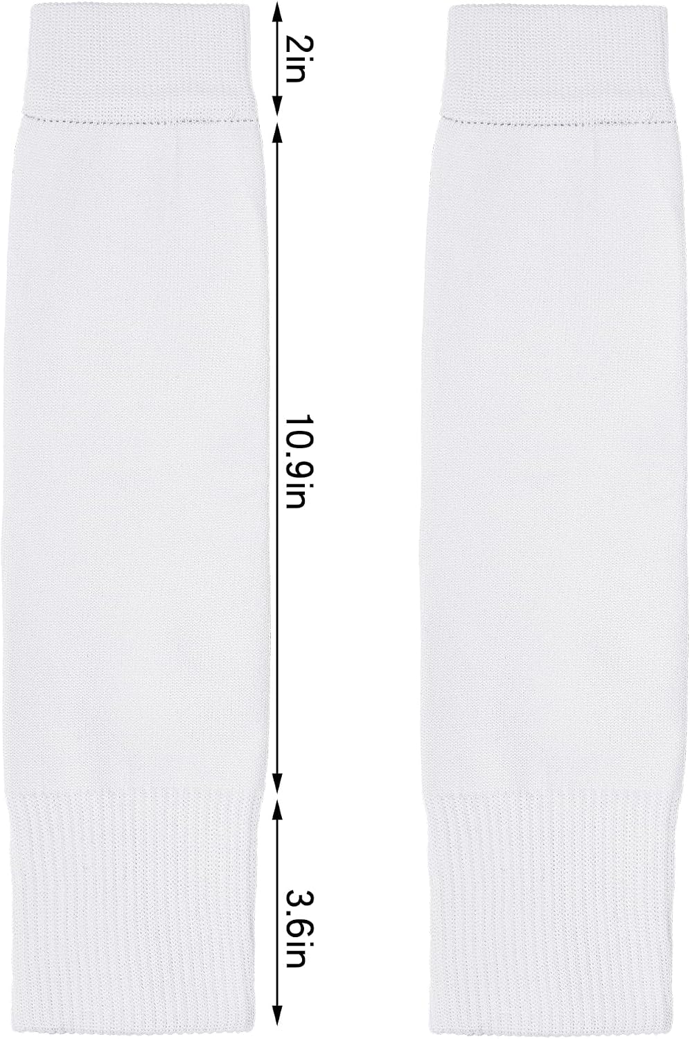 phnydreg 3 Pairs Leg Sleeve Shin Pre Cut Socks for Kids Youth Men Women Soccer Running Cycling